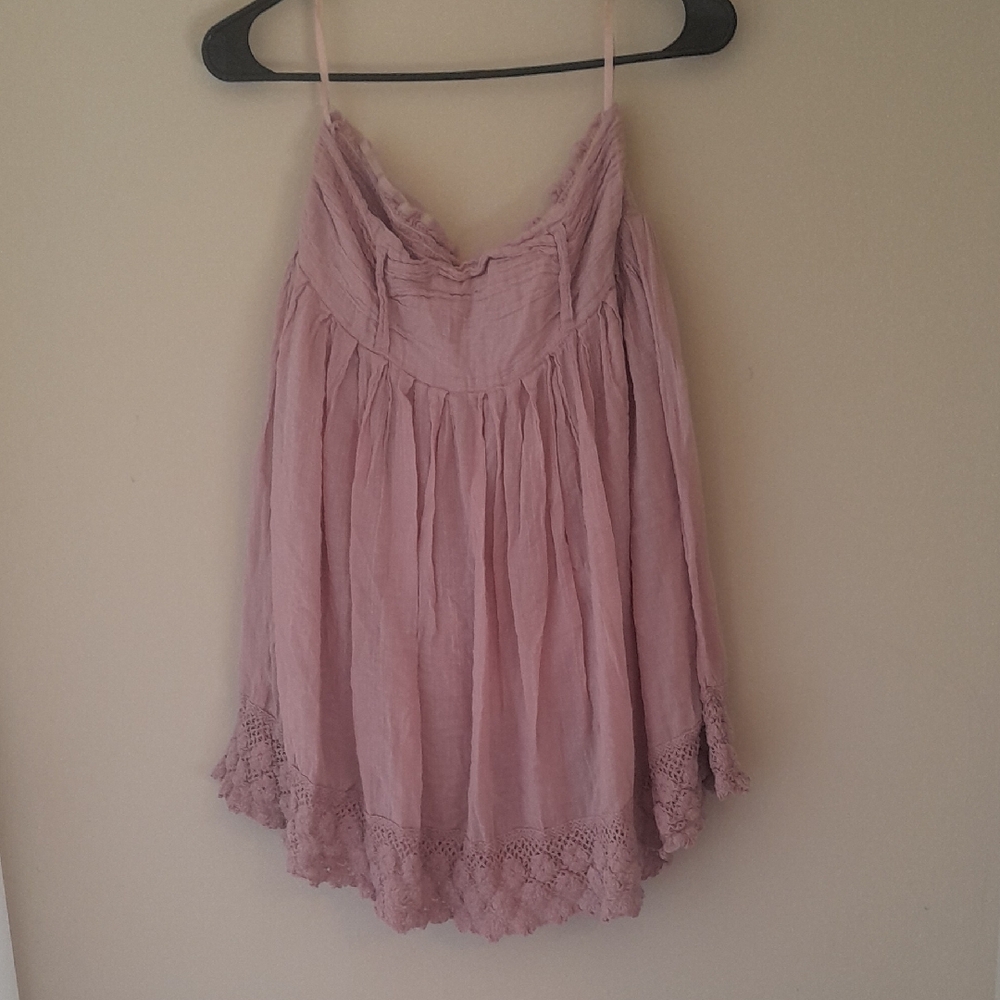 Pink Smocked Ruffled Mini Skirt